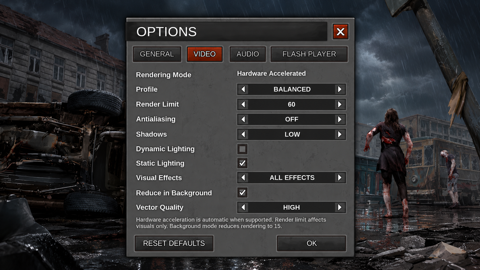 Dead Zone Revive - Video Settings Update
